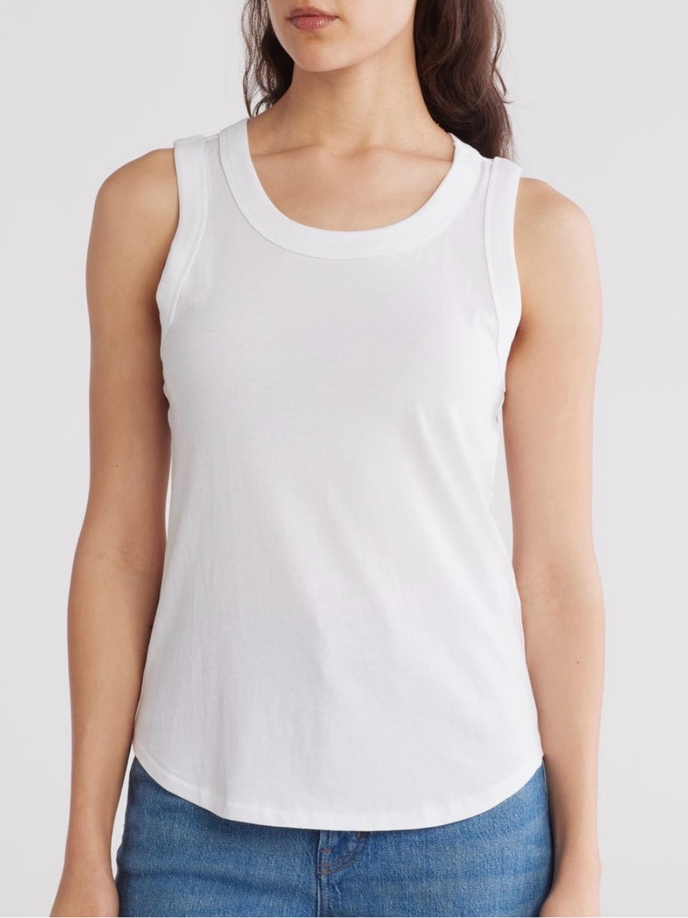 NWOT Madewell Softfade Scoop Tank Style 10415074 White size Small - Picture 6 of 13